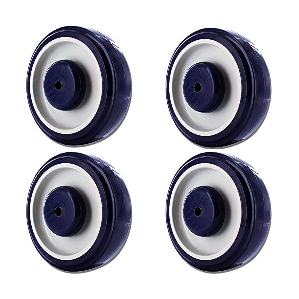 5" Shopping Cart Replacement Wheels, Wheels, 5/16" Bore, 2, PK4